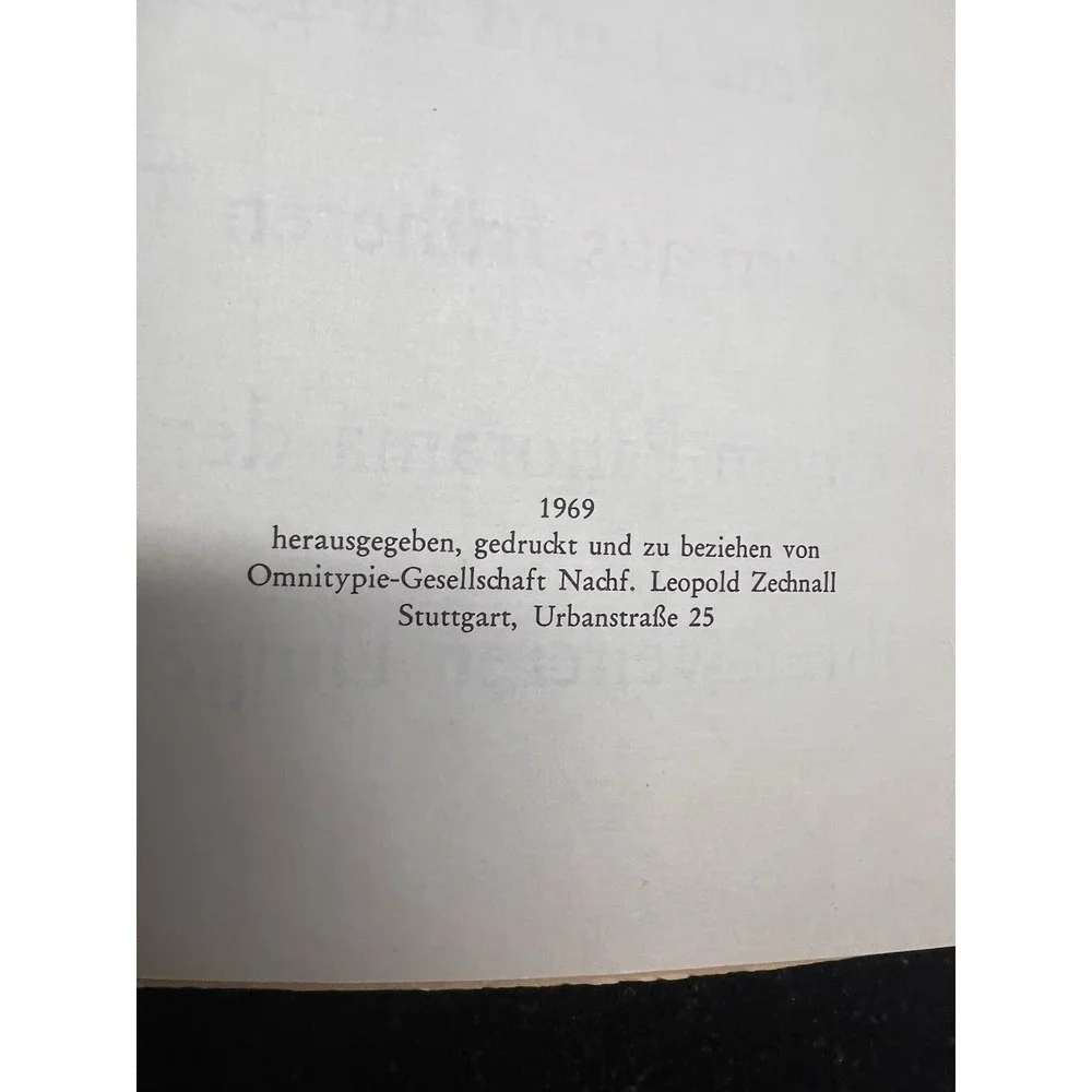 Geschichts-Daten Stuttgart – 1969 Omnitypie Facsimile – Illustrated‎ German Book